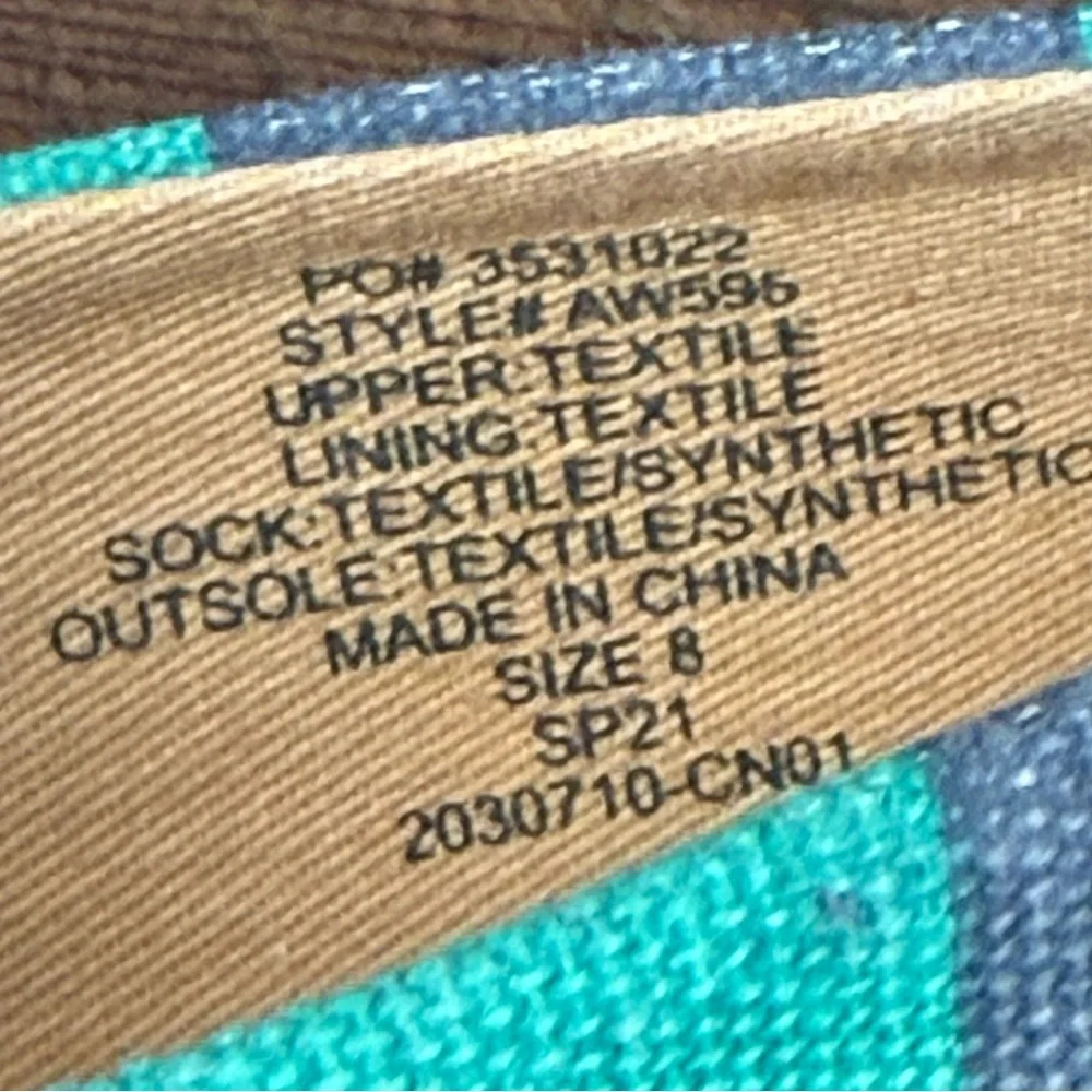 J. Crew Espadrilles Blue Teal Rugby Style Stripe 8